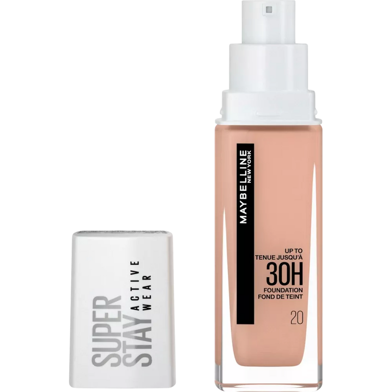 Maybelline New York Foundation Super Stay Active Wear 20 Cameo, 30 ml