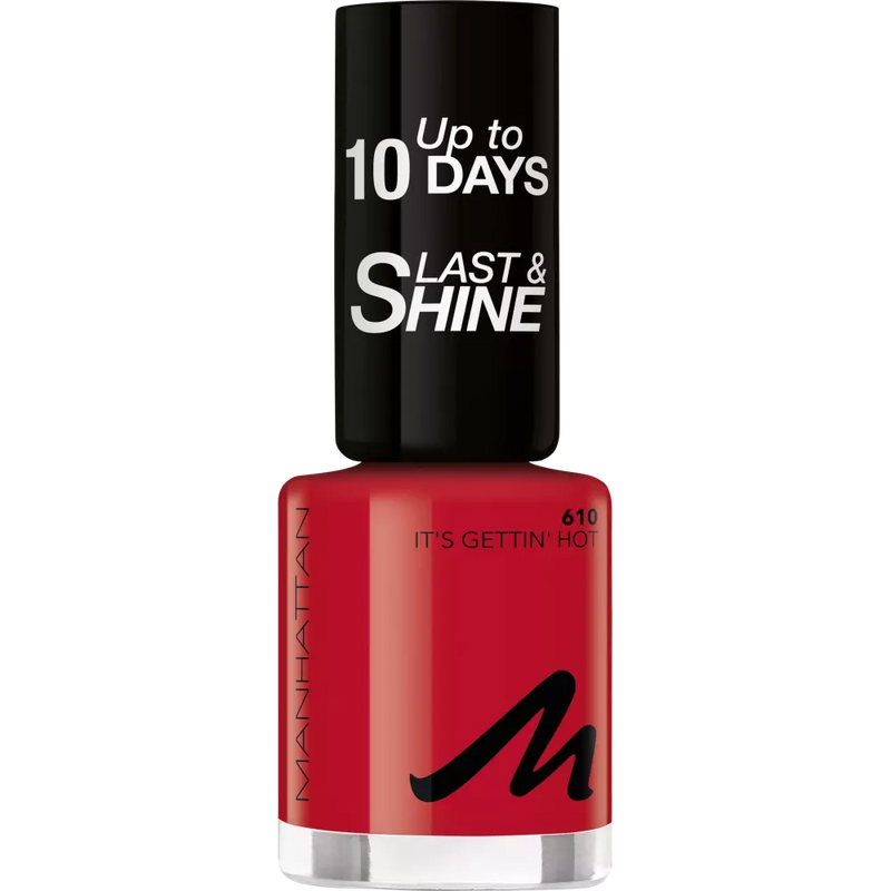 MANHATTAN Cosmetics Nagellak Last & Shine It's Gettin' Hot 610, 8 ml