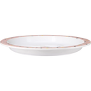 Assiette en polypropylène Babylove rose/blanc, 1 pièce