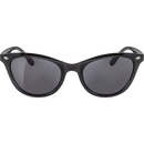 Lunettes de soleil œil de chat SUNDANCE noires avec verres teintés noirs, 1 pièce