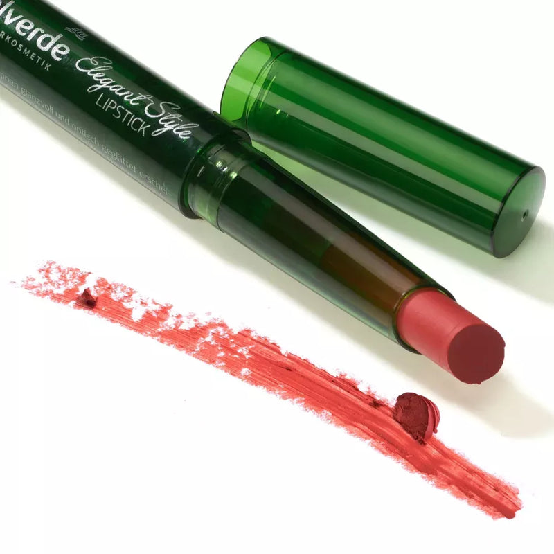 alverde NATURKOSMETIK Lipstick Elegant Style 25 Koraalrood, 1.7 g