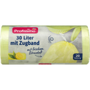 Sac poubelle Profissimo 30 l avec cordon de serrage et parfum d'agrumes, 20 pièces.