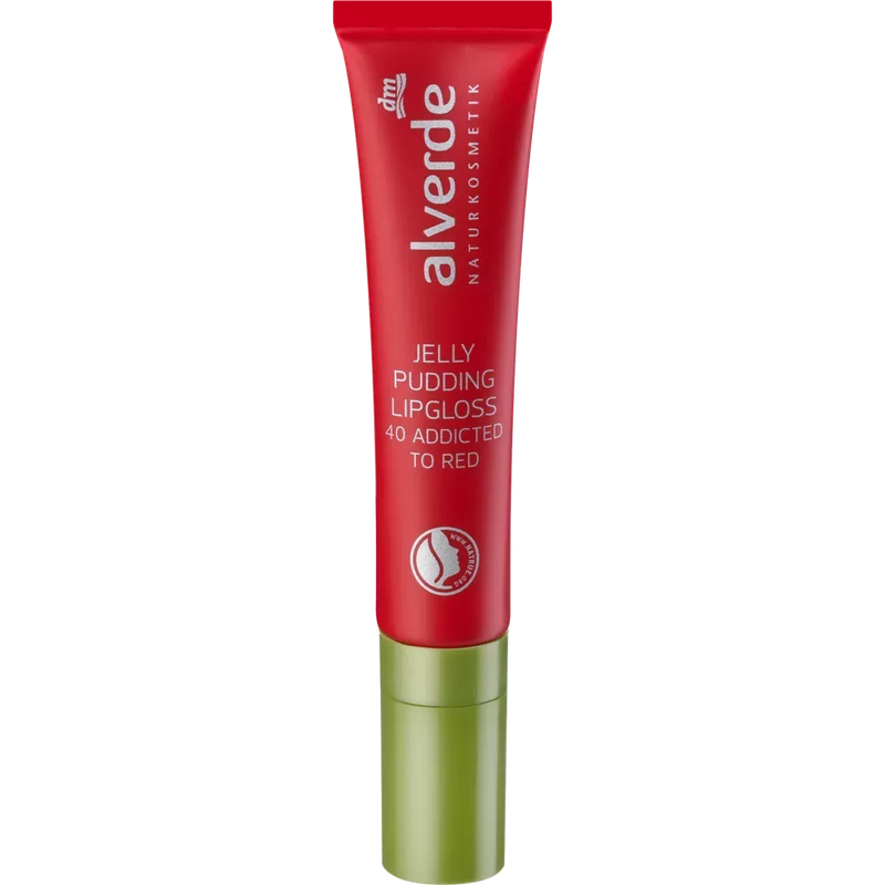 alverde NATURKOSMETIK Lipgloss Jelly Pudding 40 Addicted To Red, 10 ml