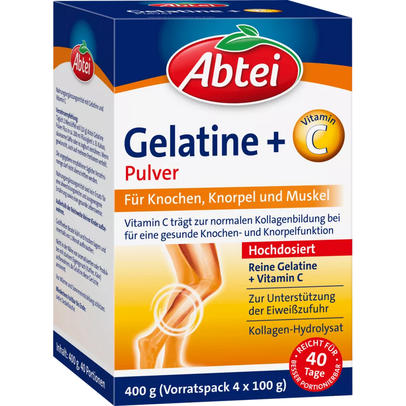 Abtei Gelatine Poeder + Vitamine C (40 porties), 400 g