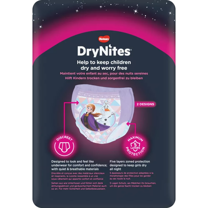DryNites Meisjespyjamabroek 3-5 jaar, 10 stuks