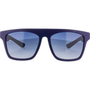 Lunettes de soleil SUNDANCE pour enfants, bleues, branches noires et verres teintés bleus, 1 pièce