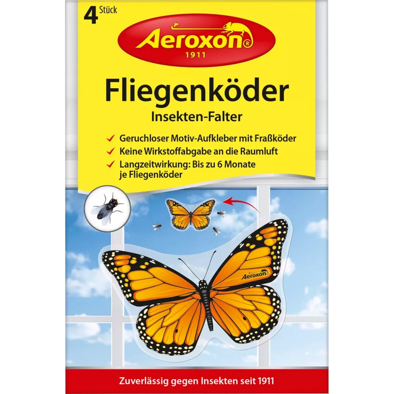 Aeroxon Vliegenaas insectenvlinder, 4 stuks