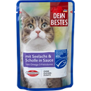 Dein Bestes Natvoer voor katten, MSC gecertificeerd met koolvis & schol, in saus, 100 g