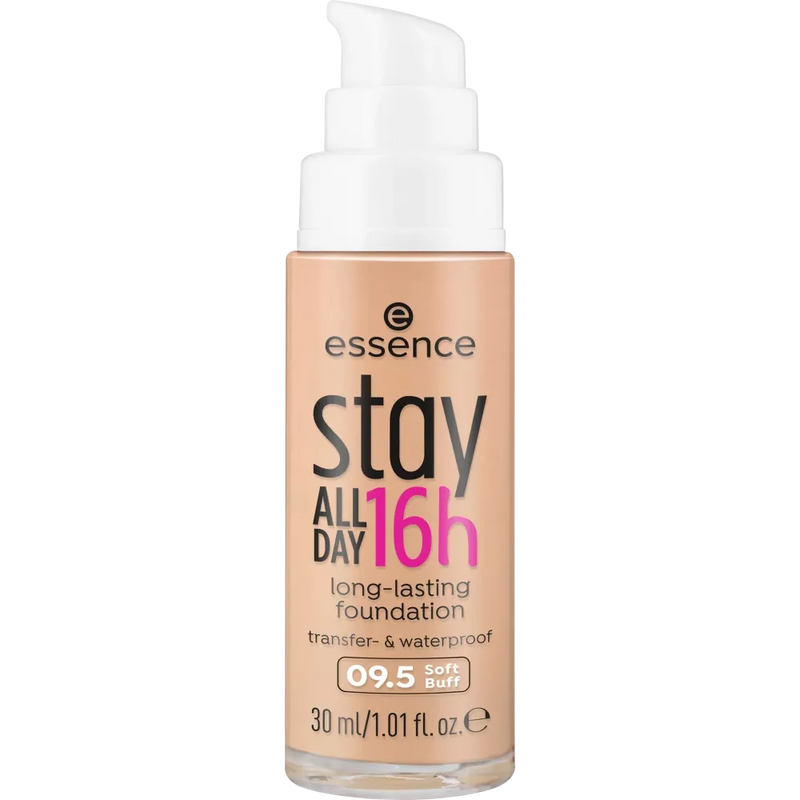essence Foundation Stay All Day 16u Langhoudend 09.5 Soft Buff, 30 ml