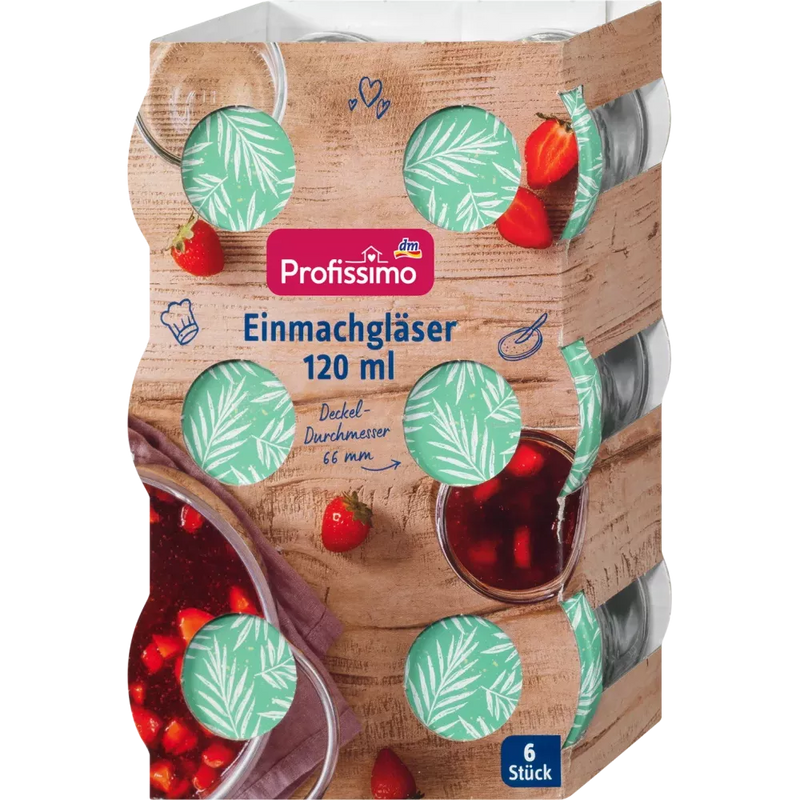 Profissimo Inmaakpotjes 120ml, 6 stuks