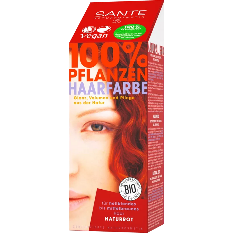 Sante Plantaardige Haarverf Natuurlijk Rood, 100 g