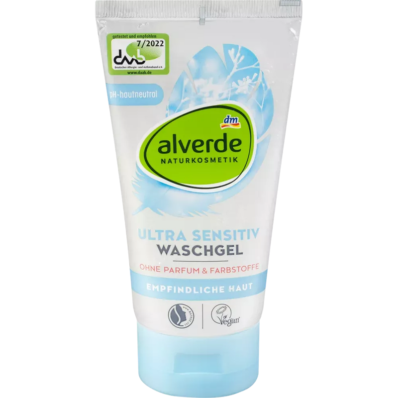 alverde NATURKOSMETIK Wasgel Sensitive, 150 ml