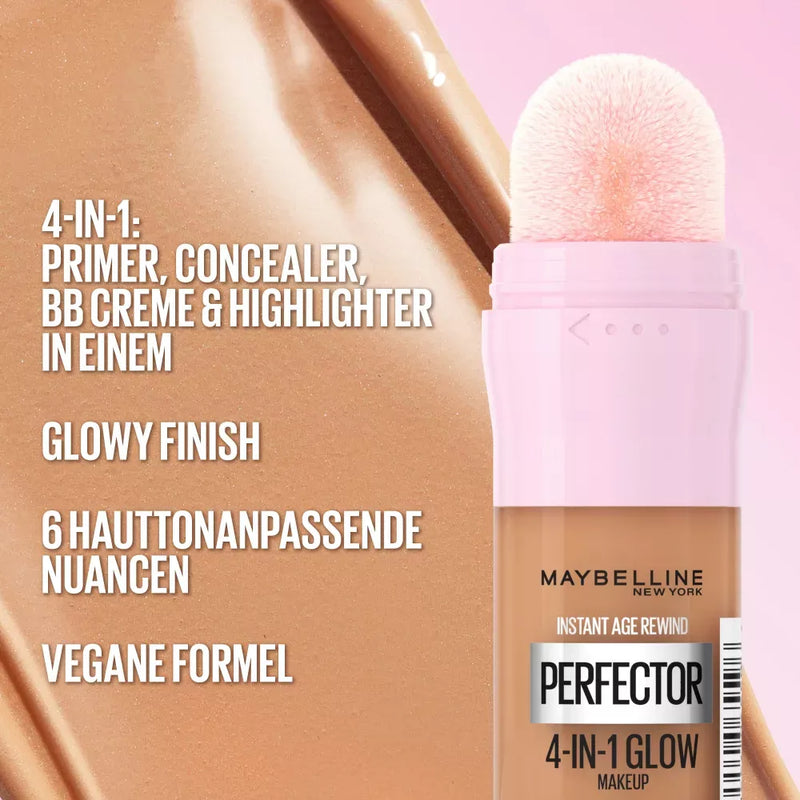 Maybelline New York Foundation Instant Perfector Glow 4in1, 0.5 Fair-Light Cool, 20 ml