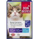 Dein Bestes Nourriture humide pour chats, certifiée MSC au poisson, multipack, 12x100g, 1,2 kg