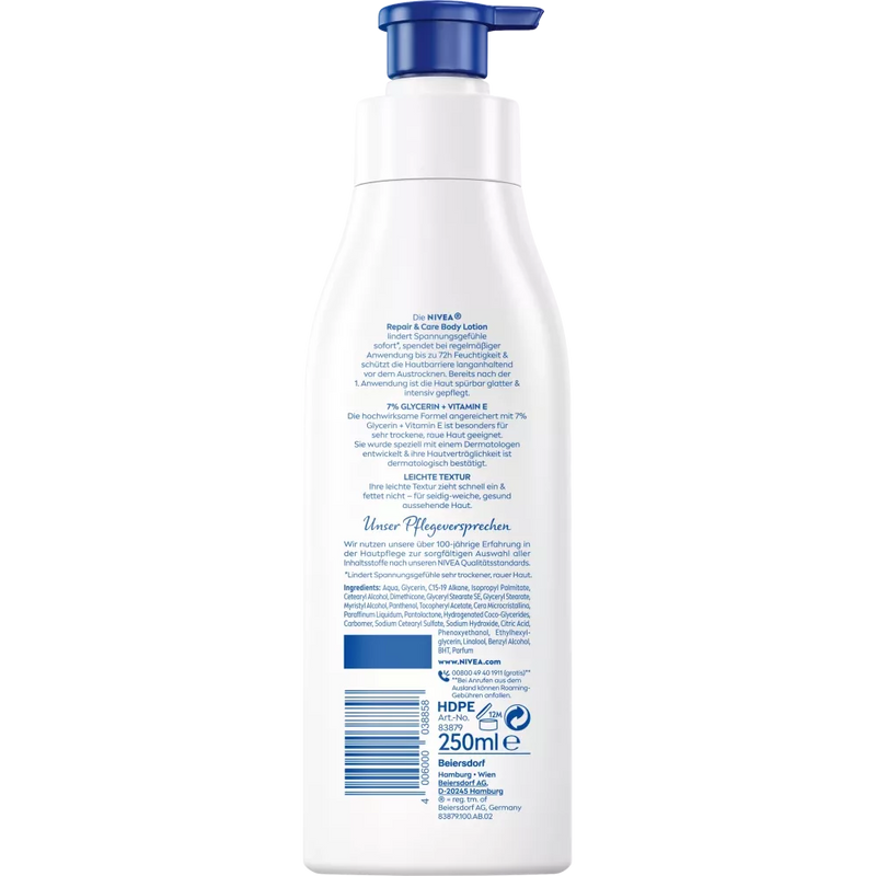 NIVEA Body Lotion Repair & Care, 250 ml