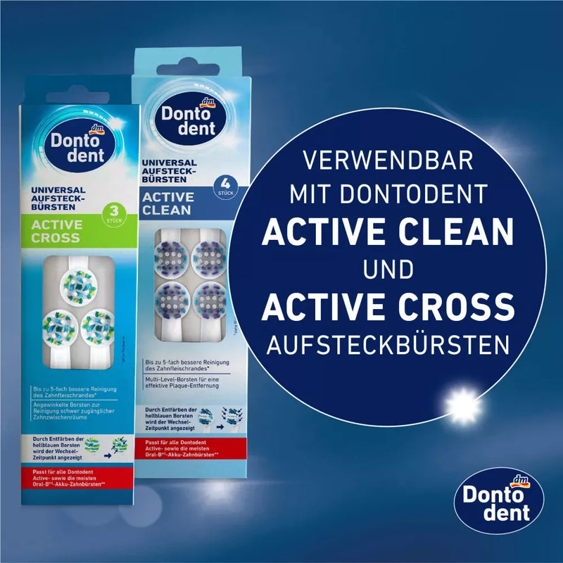 Dontodent Active Professional elektrische tandenborstel Pure White/Graphite Blue, 1 st