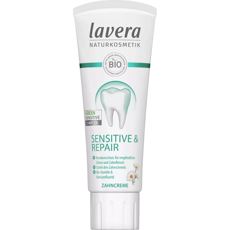 lavera Tandpasta Sensitive & Repair met biologische kamille, 75 ml