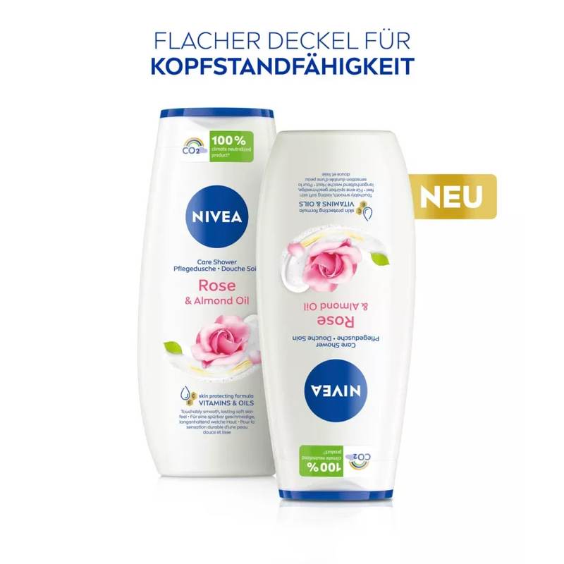 NIVEA Douchecrème roos & amandelolie, 250 ml