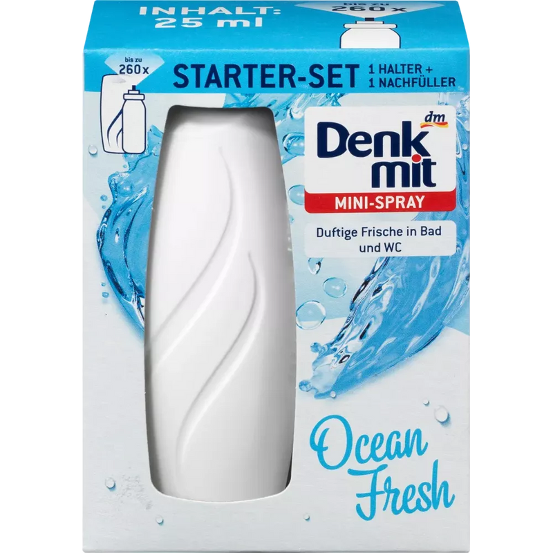 Denkmit Luchtverfrisser Minispray Ocean Fresh Startset, 25 ml