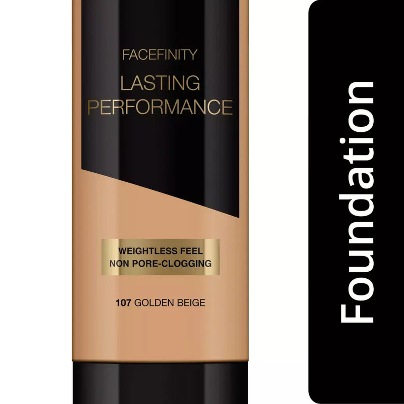 MAX FACTOR Make-up Facefinity Lasting Performance Foundation Goudgeel 107, 35 ml