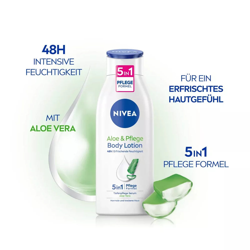 NIVEA Lichaamslotion Aloë & Care, 0,4 l