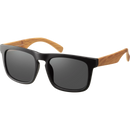 SUNDANCE Zonnebril in zwart met houtlook poten en zwarte tint, 1 st