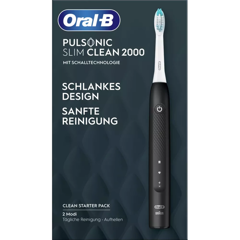 Oral-B Elektrische tandenborstel Pulsonic Slim Clean 2000 zwart, 1 stuk