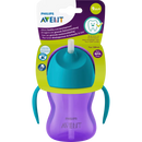 Philips AVENT Rietjesbeker met handvaten 200ml, vanaf 9 maanden, paars, 1 stuk