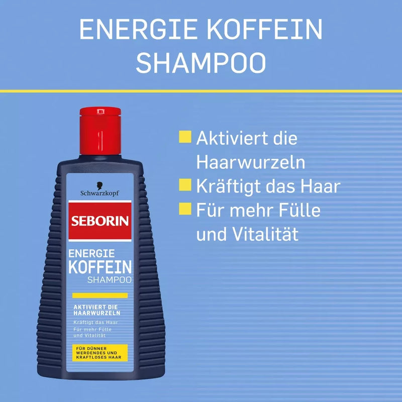 Schwarzkopf Seborin Shampoo Energy Cafeïne, 250 ml