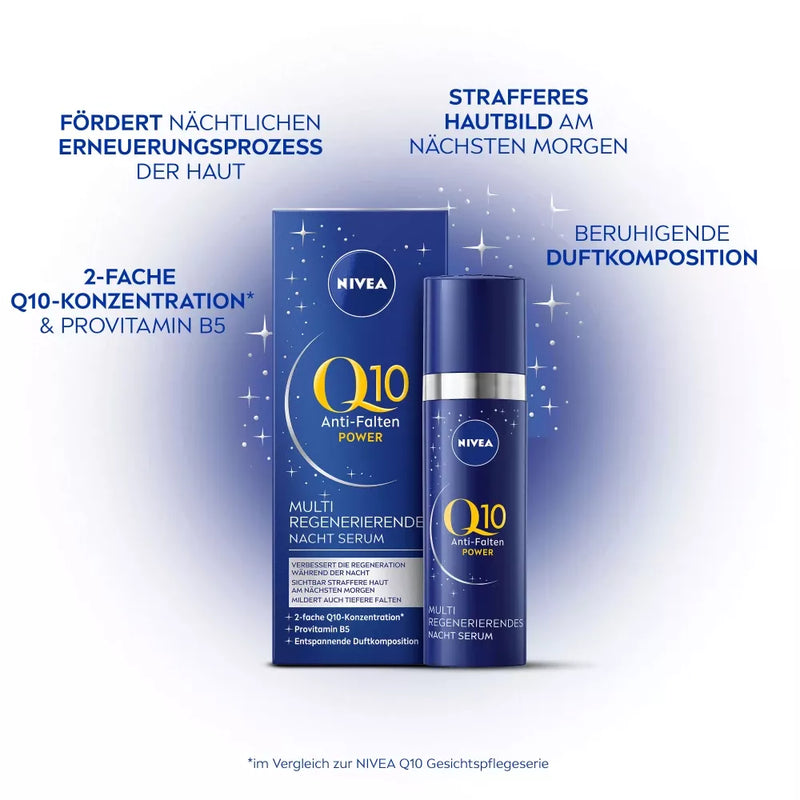 NIVEA Serum Nacht Q10 Multi Regenererend, 30 ml