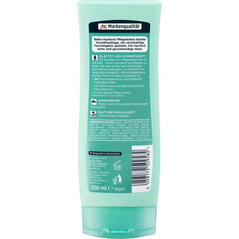 Balea Body Lotion Hyaluron, 200 ml