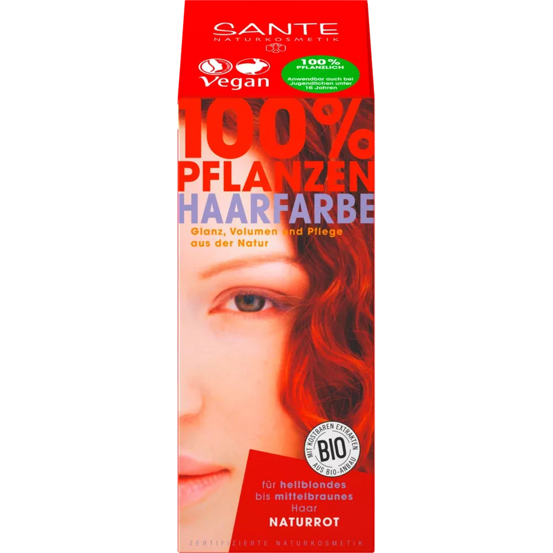 Sante Plantaardige Haarverf Natuurlijk Rood, 100 g