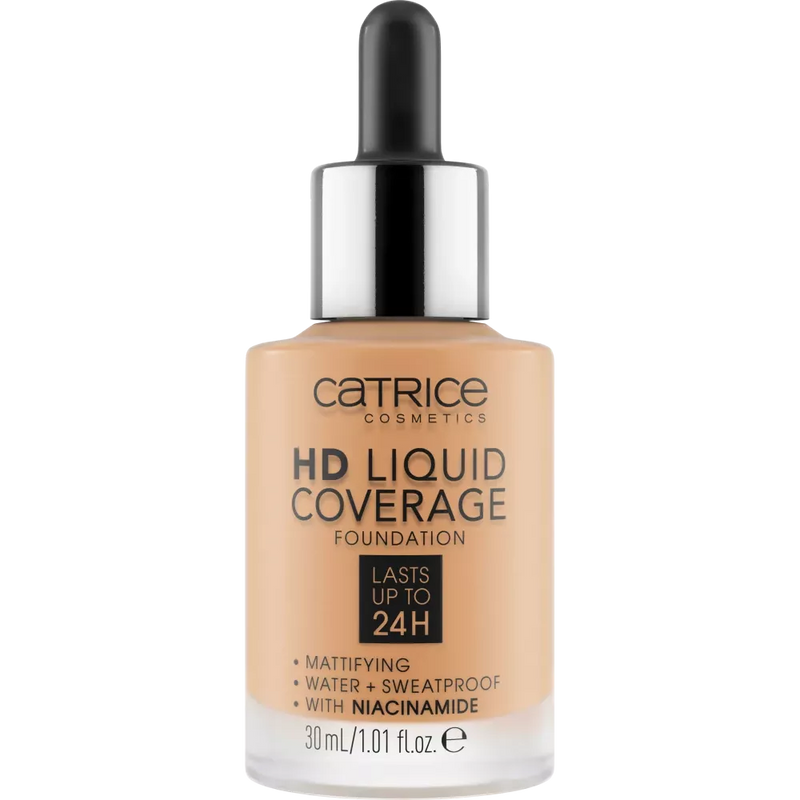 Catrice Foundation Liquid HD Coverage 034 Medium Beige, 30 ml