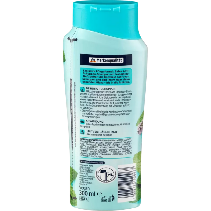 Balea Shampoo anti-roos, 300 ml