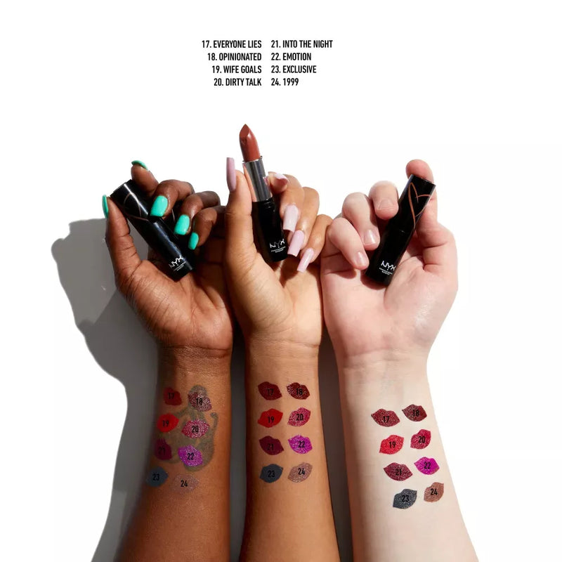 NYX PROFESSIONAL MAKEUP Lipstick Shout Loud Satin 20 Dirty Talk, 3,5 g