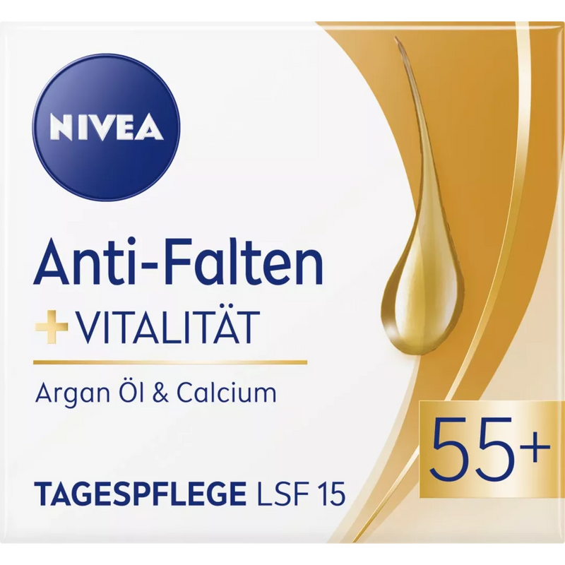 NIVEA Dagcrème Anti-Rimpel & Vitaliteit 55+, 50 ml
