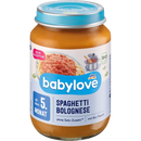 Menu spaghetti bolognaise babylove à partir de 5 mois, 190 g