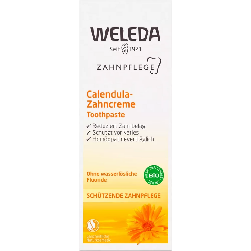 Weleda Tandpasta Calendula, fluoridevrij, 75 ml