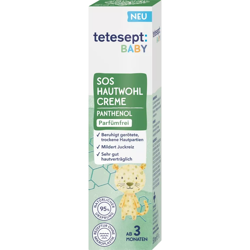 tetesept Baby S0S Skin Wellbeing Cream met Panthenol, 50 ml