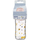 Biberon babylove en verre à col large, rose, dès la naissance, 240 ml, 1 pièce.