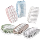 ebelin Brosse à ongles double face - boîtier de brosse composé à 50 % de paille de blé et à 50 % de plastique recyclé, 1 pièce.