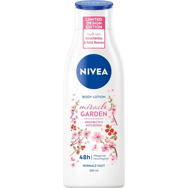 NIVEA Body Lotion miracle garden Kersenbloesem & Rode Bessen, 250 ml