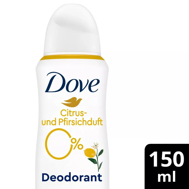 Dove Deodorant Spray met Citrus & Perzik Geur & Zink Complex, 150 ml
