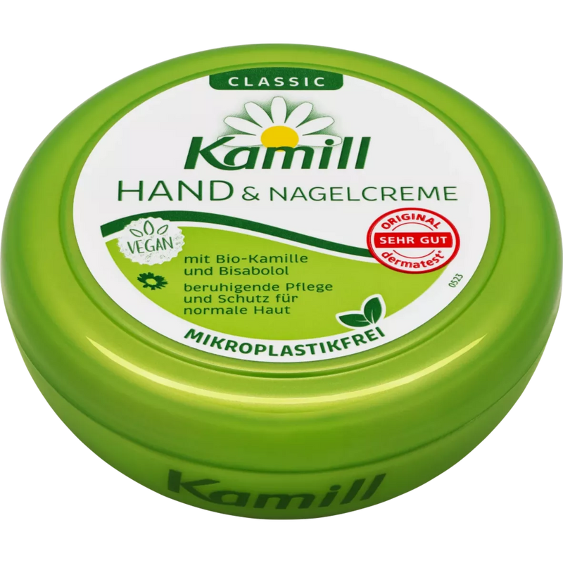 Kamill Hand- & nagelcrème met biologische kamille, 150 ml