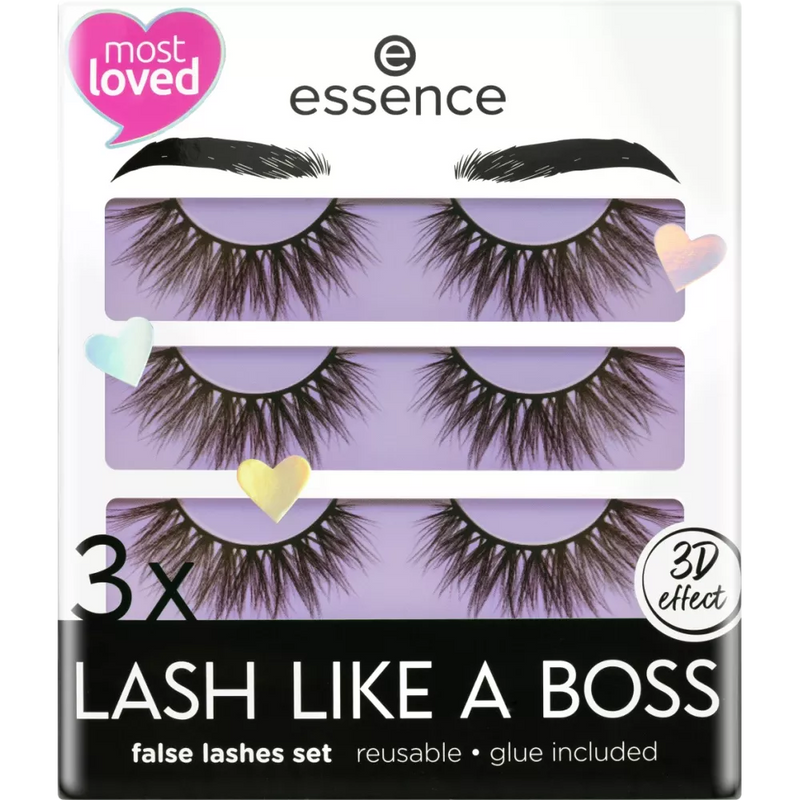 essence Kunstwimpers My Lashes Are Limitless (3 paar), 6 stuks.