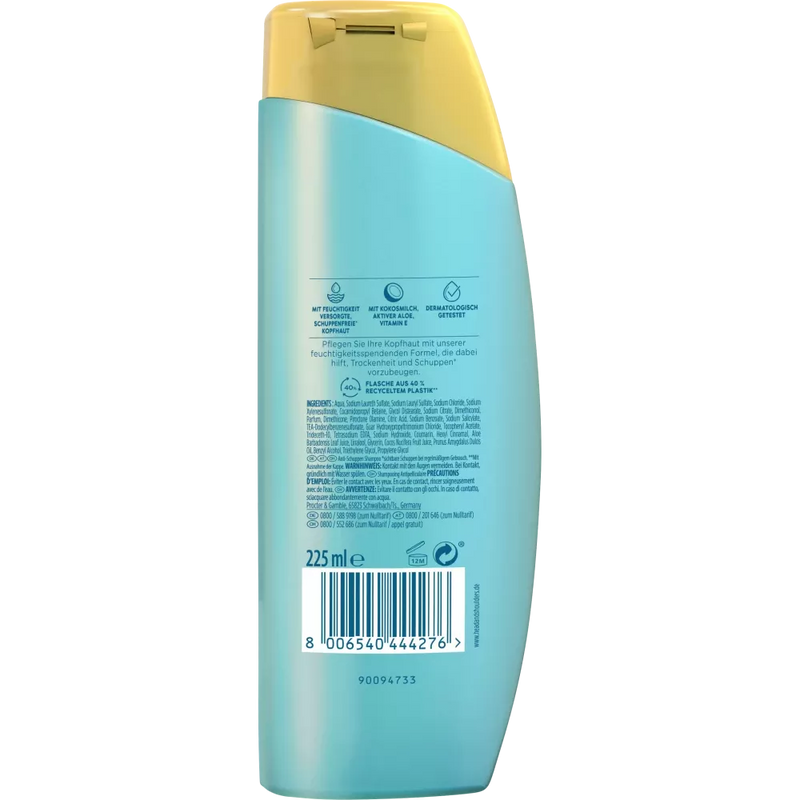 head&shoulders Shampoo Derma x Pro, Deep Moisture, 225 ml