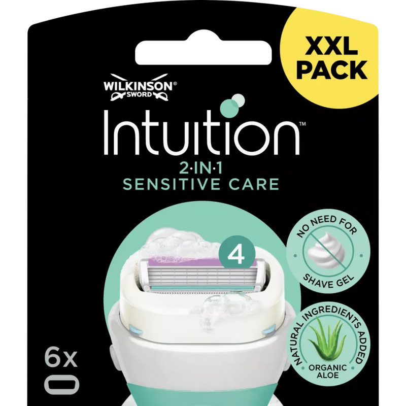 Wilkinson Scheerbladen, Intuition Sensitive Care, 6 stuks