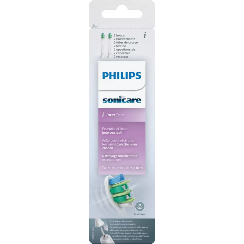 Philips InterCare Opzetborstels, 2 stuks