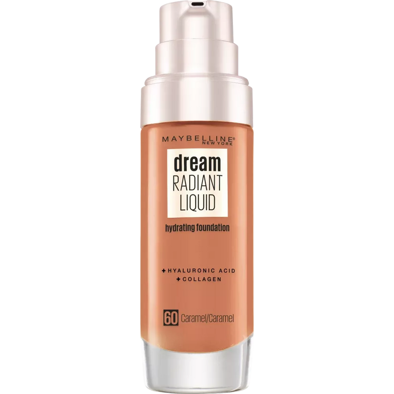 Maybelline New York Foundation Dream Radiant Liquid 60 Karamel, 30 ml