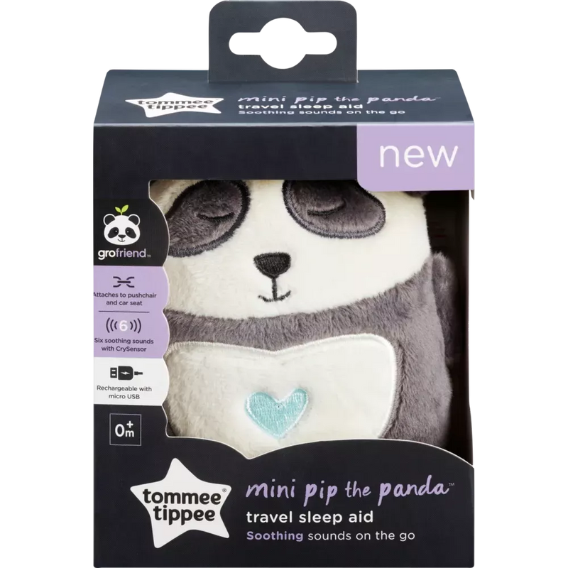 Tommee Tippee Baby Slaaphulp Panda oplaadbaar voor onderweg, 1 stuk